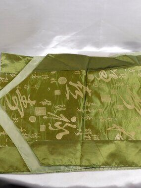 Green 76.00 Inch Table Runner with Tassels # 24701